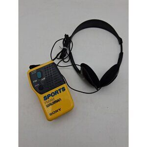 Vintage Sony SRF-8 Sports AM/FM Walkman Radio w/ Retro Foam Headphones Works